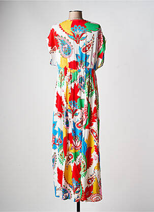 Robe longue manches courtes manches courtes rouge LES TROPEZIENNES PAR M.BELARBI femme