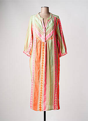 Robe longue manches longues manches longues beige CREAM femme