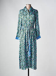 Robe longue manches longues manches longues bleu LA PETITE ETOILE femme