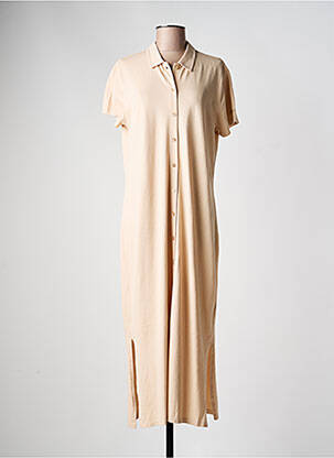 Robe longue manches courtes manches courtes beige LES TROPEZIENNES PAR M.BELARBI femme