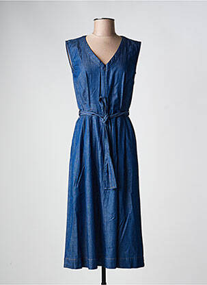 Robe mi-longue sans manche sans manche bleu MADEMOISELLE YEYE femme