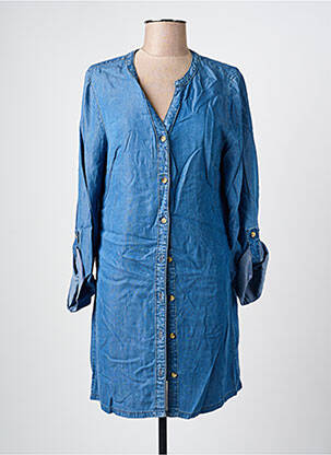 Robe courte manches longues manches longues bleu CREAM femme