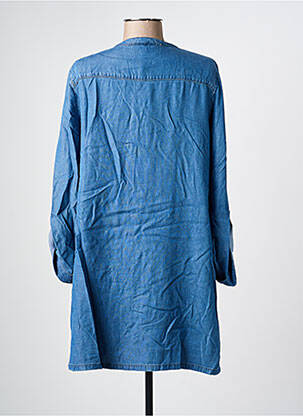 Robe courte manches longues manches longues bleu CREAM femme