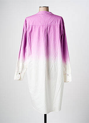 Robe mi-longue manches longues manches longues violet STORIATIPIC femme
