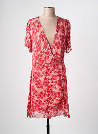 Robe courte manches courtes manches courtes rose LA PETITE ETOILE femme
