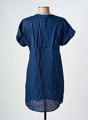 Robe courte manches courtes manches courtes bleu CREAM femme
