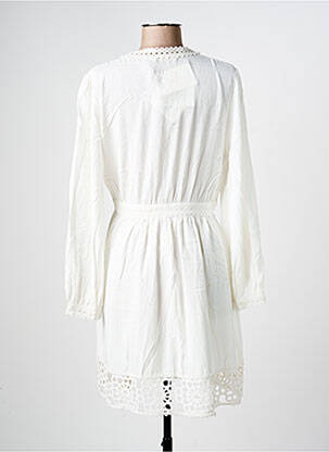 Robe courte manches longues manches longues blanc LA PETITE ETOILE femme