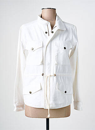 Veste casual coupe cintrée blanc STORIATIPIC femme