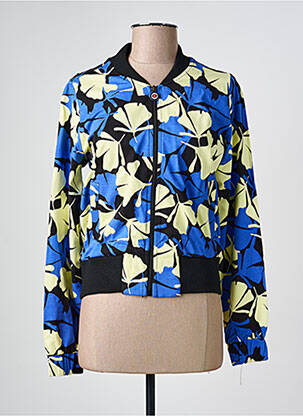 Blouson col v bleu MADEMOISELLE YEYE femme