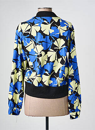 Blouson col v bleu MADEMOISELLE YEYE femme