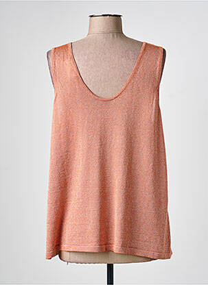 Top stretch sans manche orange CREAM femme