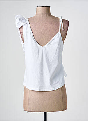 Top tissage jersey fines bretelles blanc BSB femme