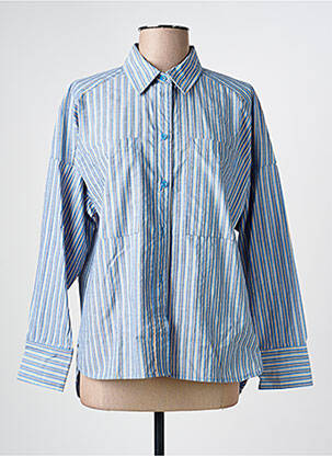 Chemisier bleu KANOPE femme