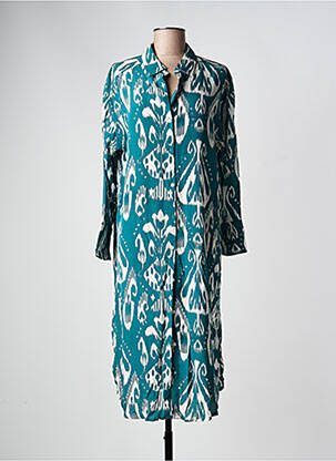 Robe mi-longue vert STORIATIPIC femme