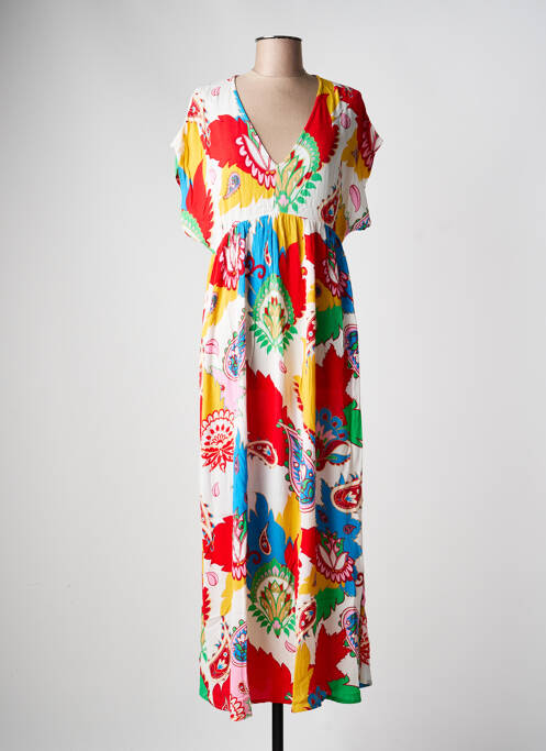 Robe longue manches courtes manches courtes rouge LES TROPEZIENNES PAR M.BELARBI femme