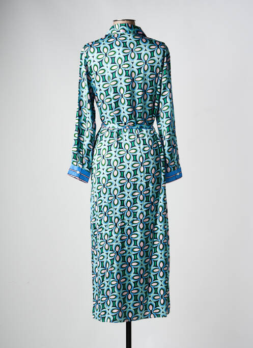 Robe longue manches longues manches longues bleu LA PETITE ETOILE femme