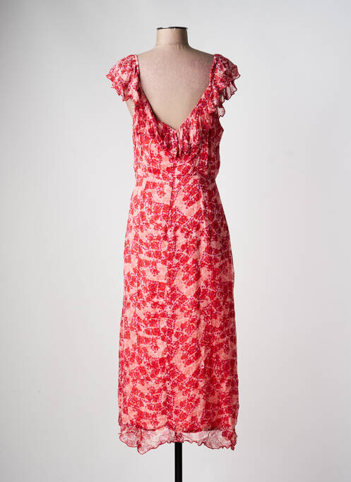 Robe longue manches courtes manches courtes rouge LA PETITE ETOILE femme