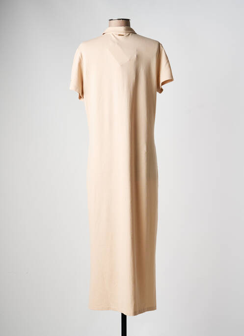 Robe longue manches courtes manches courtes beige LES TROPEZIENNES PAR M.BELARBI femme