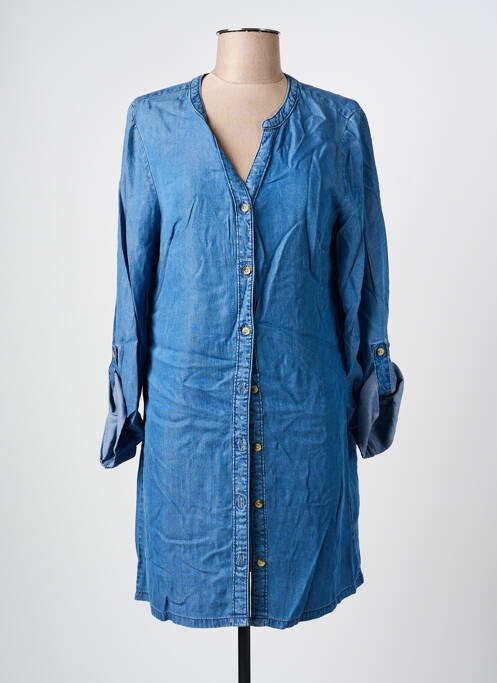 Robe courte manches longues manches longues bleu CREAM femme