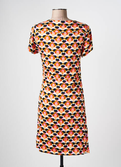 Robe courte manches courtes manches courtes orange LOLA ESPELETA femme