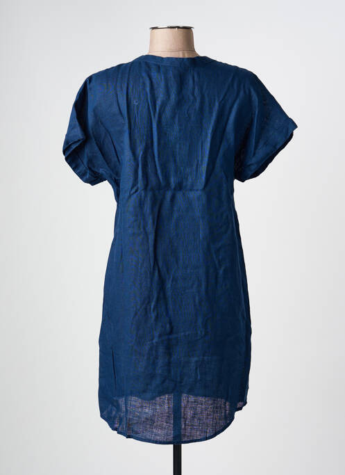 Robe courte manches courtes manches courtes bleu CREAM femme