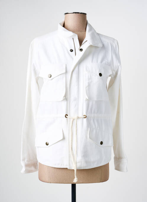Veste casual coupe cintrée blanc STORIATIPIC femme