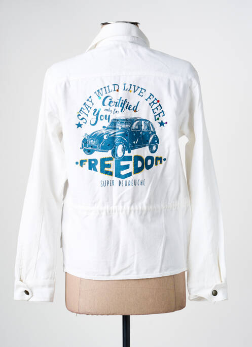 Veste casual coupe cintrée blanc STORIATIPIC femme