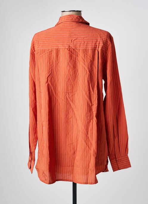 Tunique manches longues col chemisier orange CREAM femme