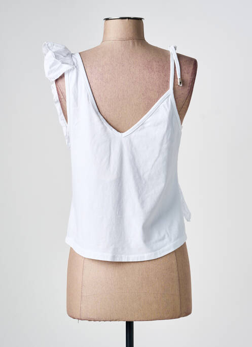 Top tissage jersey fines bretelles blanc BSB femme