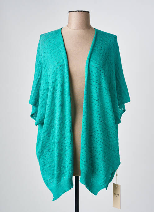 Gilet manches longues vert CREAM femme