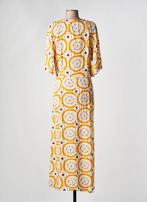 Robe longue orange STORIATIPIC femme