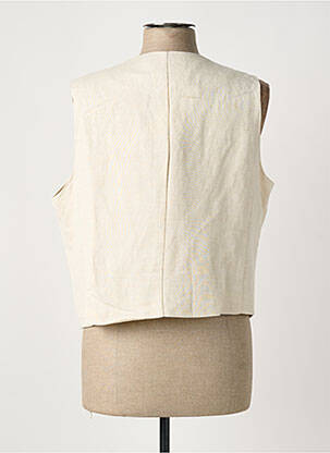 Gilet sans manche fausses poches beige CREAM femme