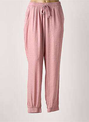 Pantalon droit taille élastique taille normale rose CREAM femme