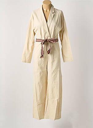 Combi-pantalon coupe cintrée manches longues beige LA PETITE ETOILE femme