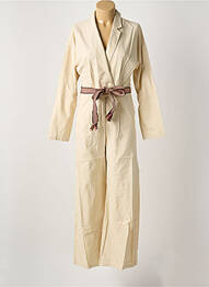 Combi-pantalon poches manches longues beige LA PETITE ETOILE femme