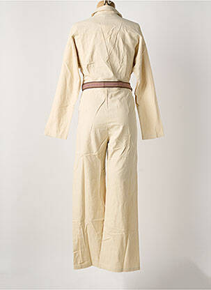 Combi-pantalon coupe cintrée manches longues beige LA PETITE ETOILE femme
