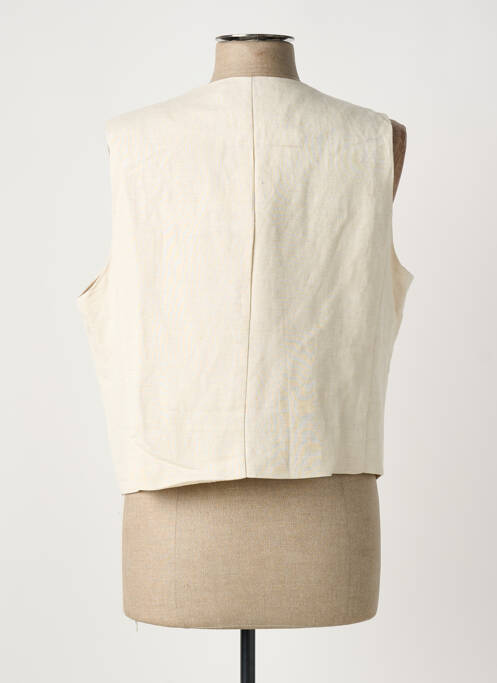 Gilet sans manche fausses poches beige CREAM femme