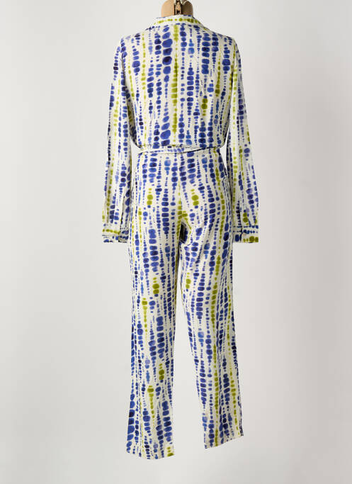 Combi-pantalon coupe cintrée manches longues bleu STORIATIPIC femme