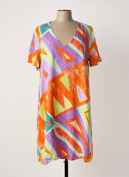 Robe mi-longue orange CREAM femme