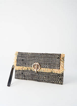 Pochette multipoches noir LE VOYAGE EN PANIER femme
