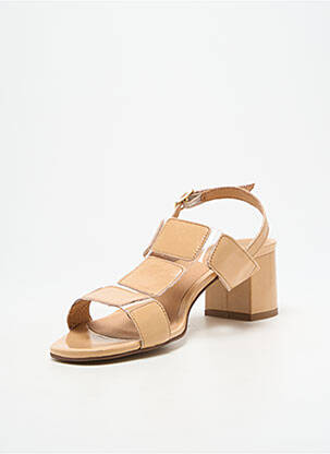 Sandales/nu pieds matière lisse talon de 4 à 6cm beige WE DO femme