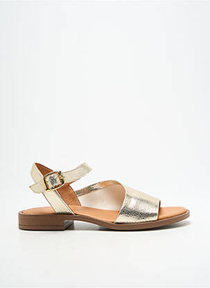 Sandales/nu pieds chiquet talon plat jusqu'à 3cm or WE DO femme