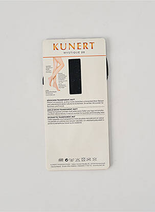 Chaussettes légère et transparente noir KUNERT femme