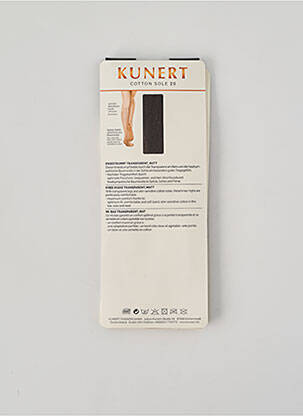 Chaussettes légère et transparente gris KUNERT femme