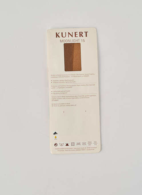 Chaussettes légère et transparente chair KUNERT femme