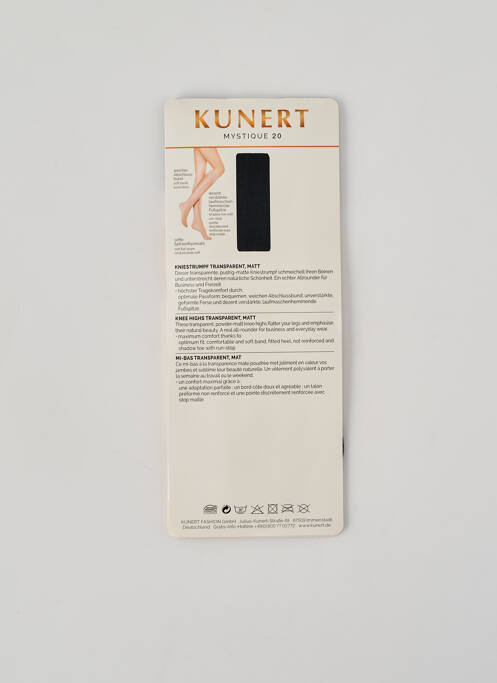 Chaussettes noir KUNERT femme