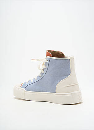Baskets bout rond talon plat jusqu'à 3cm bleu VANESSA WU femme