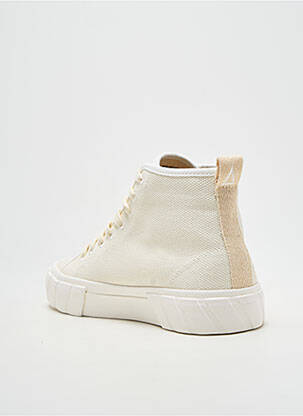 Baskets bout rond talon plat jusqu'à 3cm beige ARMISTICE femme