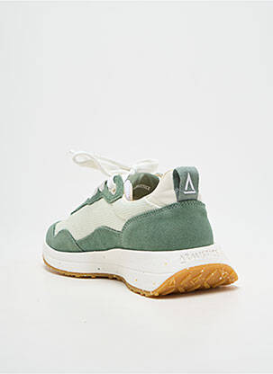Baskets bout rond talon plat jusqu'à 3cm vert ARMISTICE femme