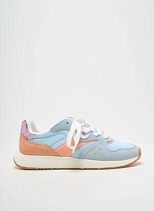 Baskets bout rond talon plat jusqu'à 3cm bleu ARMISTICE femme